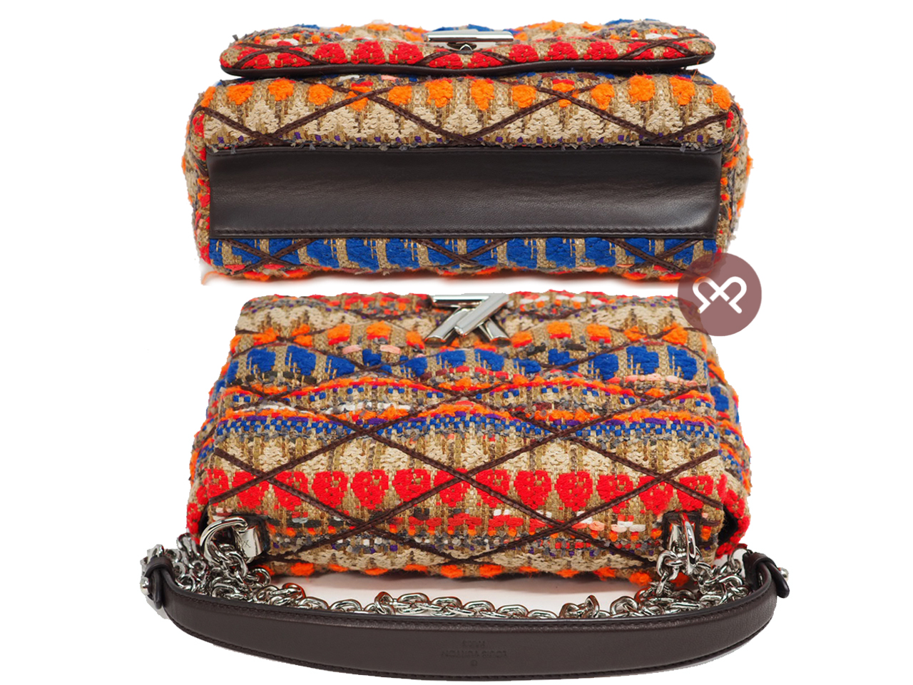 Louis Vuitton M42073 Malletage Tweed Go-14 PM Shoulder /Crossbody Bag ( PO1106) - Image 4