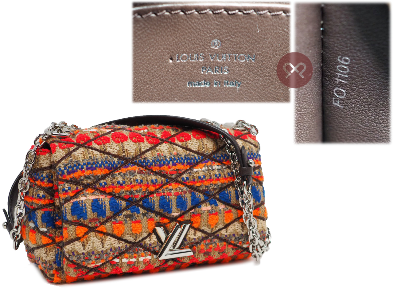 Louis Vuitton M42073 Malletage Tweed Go-14 PM Shoulder /Crossbody Bag ( PO1106) - Image 2