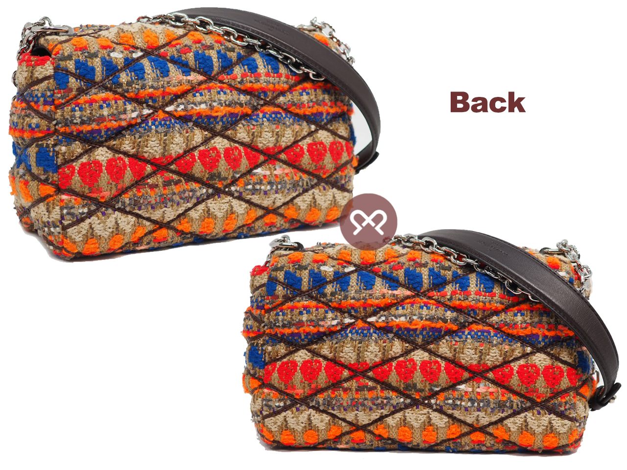 Louis Vuitton M42073 Malletage Tweed Go-14 PM Shoulder /Crossbody Bag ( PO1106) - Image 3