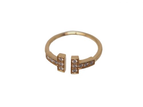 Tiffany & Co. Jewellery 18K Gold Tiffany T Diamond Wire Ring