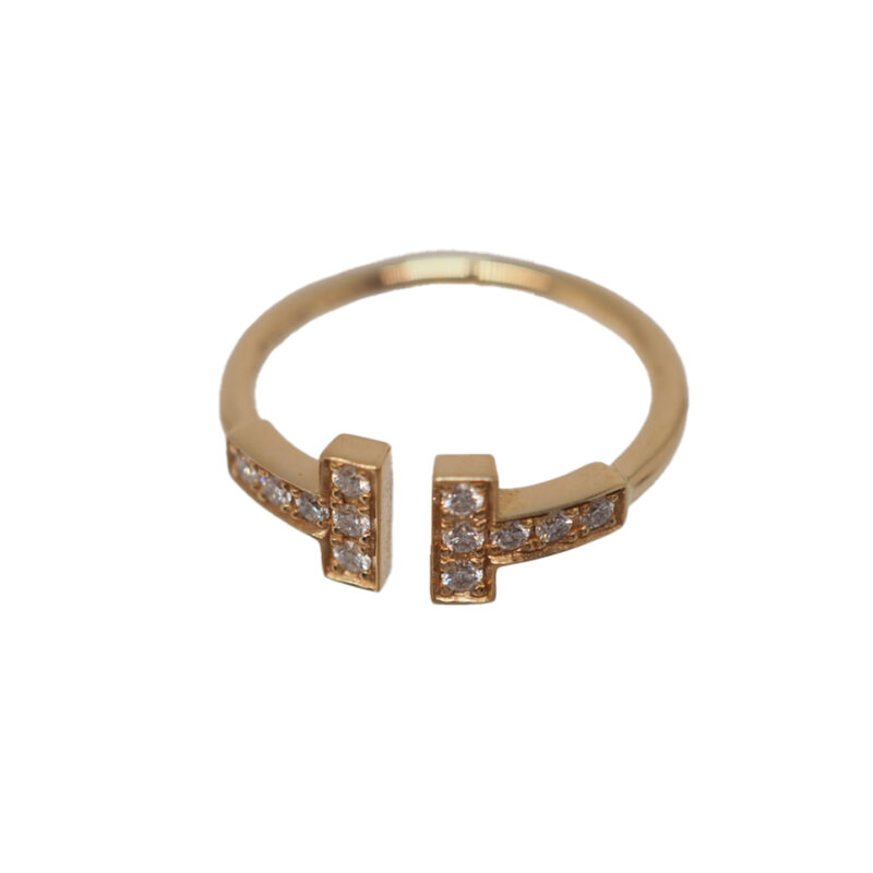 Tiffany & Co. Jewellery 18K Gold Tiffany T Diamond Wire Ring