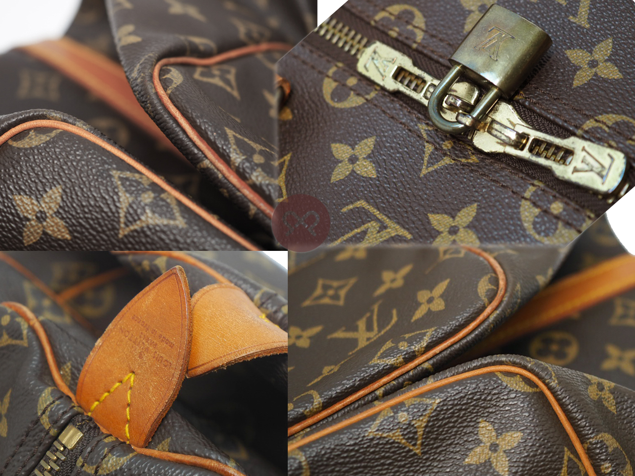 Louis Vuitton Monogram KEEPALL 55 Travel / Weekend Luggage Boston bag (VI862) - Image 6