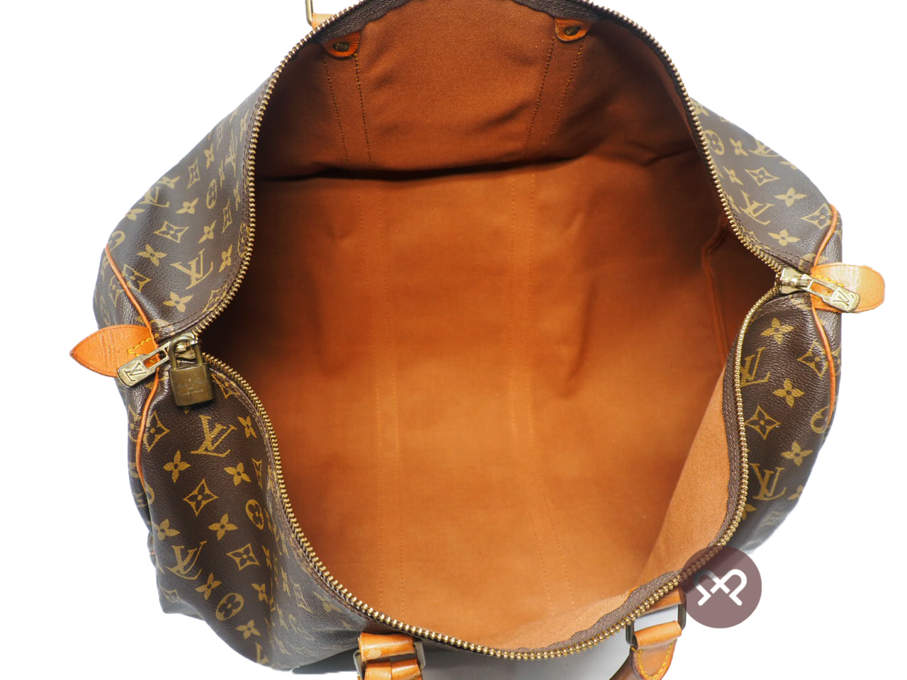 Louis Vuitton Monogram KEEPALL 55 Travel / Weekend Luggage Boston bag (VI862) - Image 8