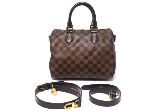 Louis Vuitton N41365 Damier Ebene Canvas Speedy 25 Tote Bag (CT1129)