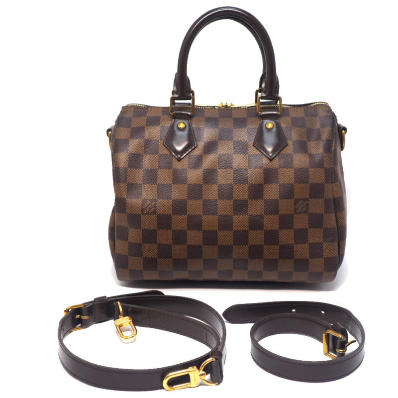 Louis Vuitton N41365 Damier Ebene Canvas Speedy 25 Tote Bag (CT1129)