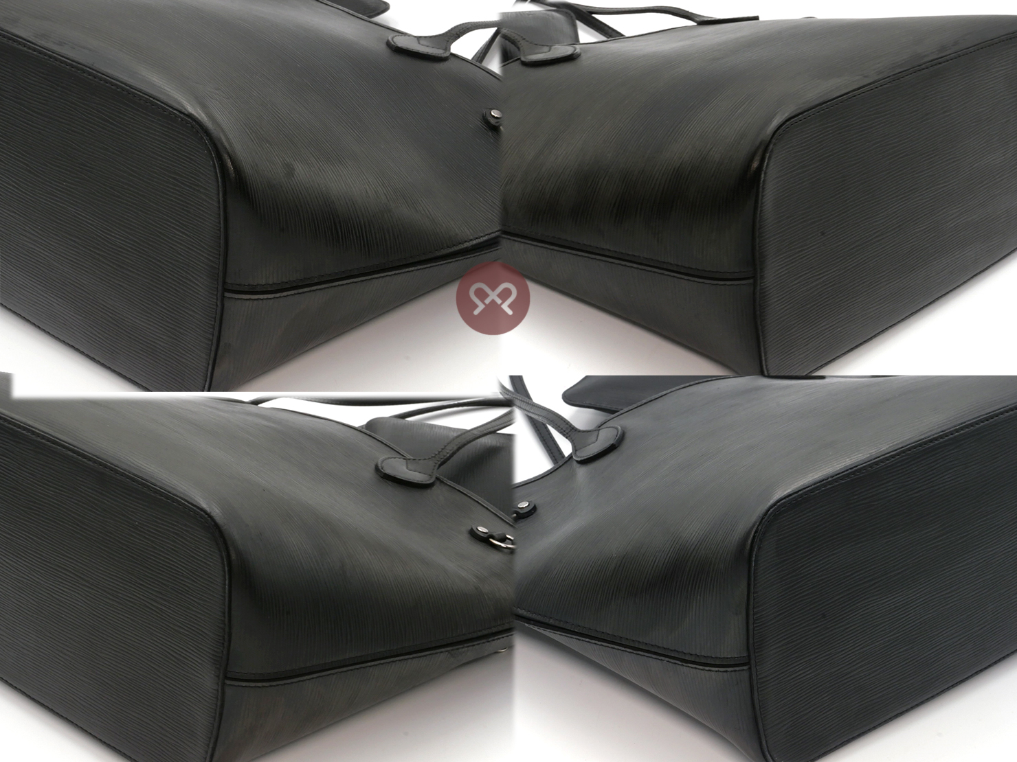 Louis Vuitton Black Epi Leather Neverfull MM Tote Bag (CA3173) with Pouch & Receipt - Image 5