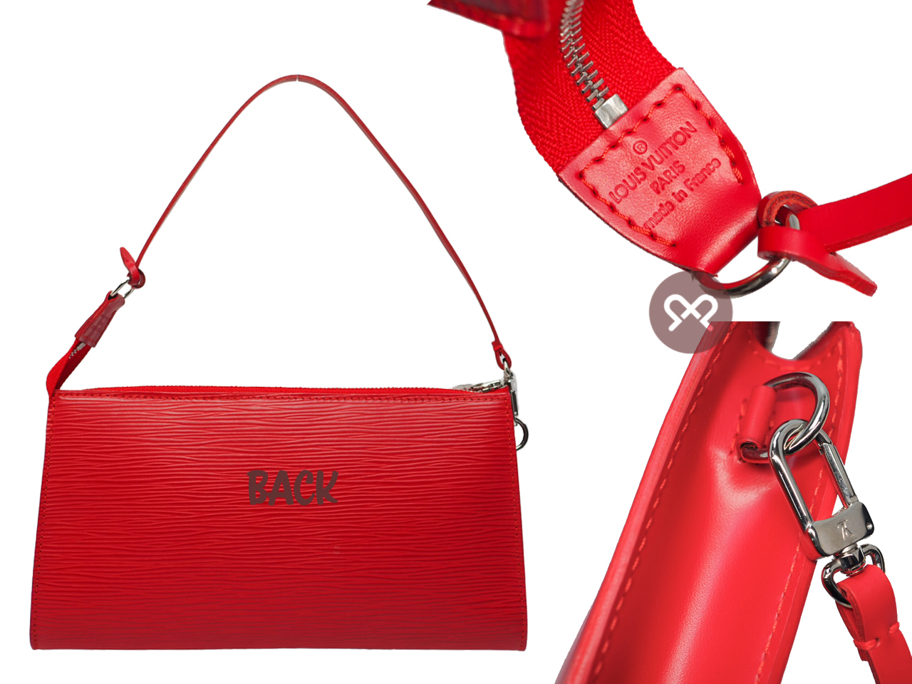 Louis Vuitton M5298M Epi Leather Red/ Ruby Accessories Pouch (AR0096) - Image 2