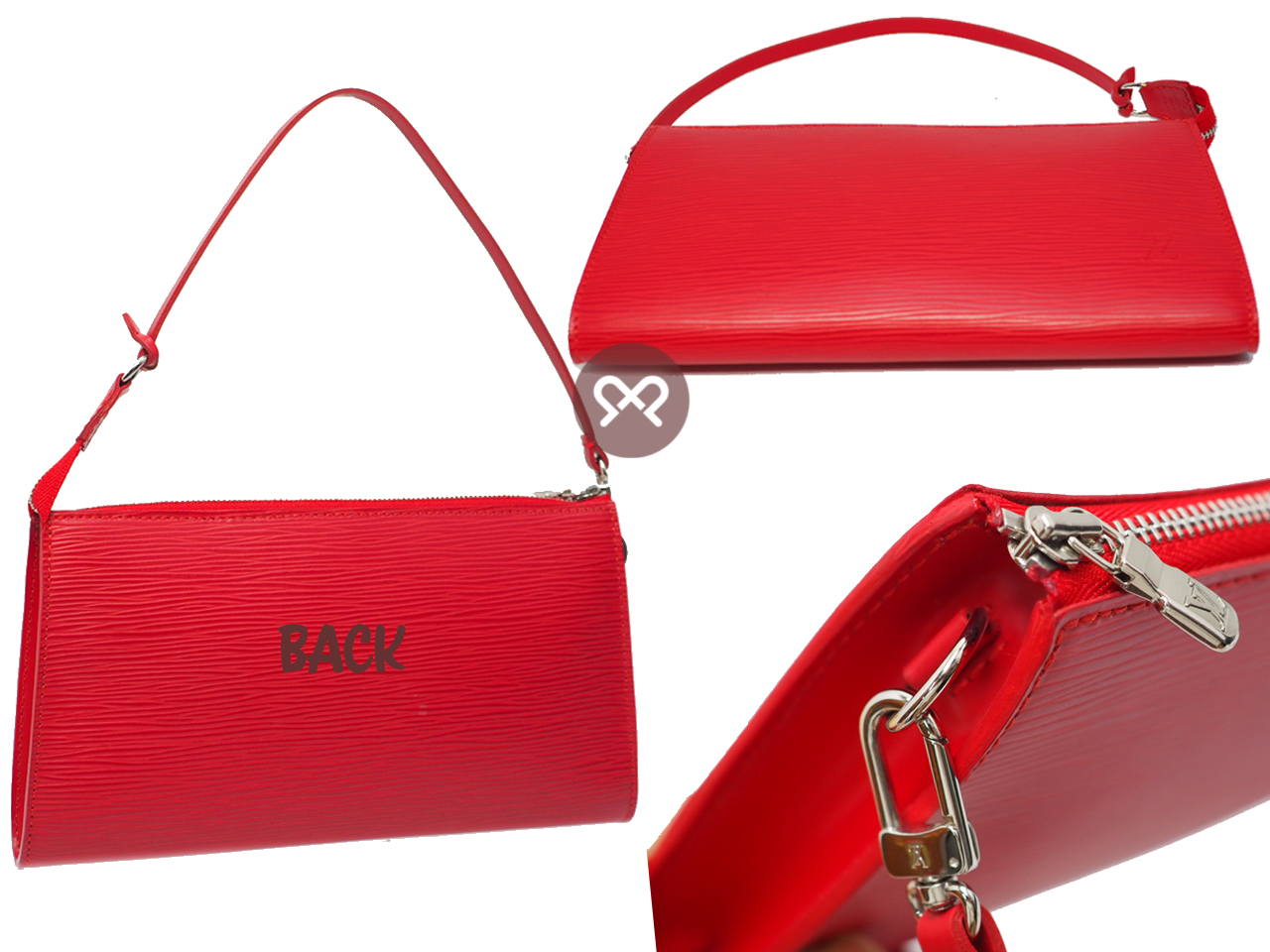 Louis Vuitton M5298M Epi Leather Red/ Ruby Accessories Pouch (AR0096) - Image 3