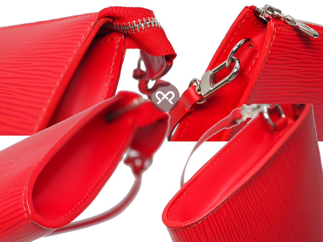 Louis Vuitton M5298M Epi Leather Red/ Ruby Accessories Pouch (AR0096) - Image 4