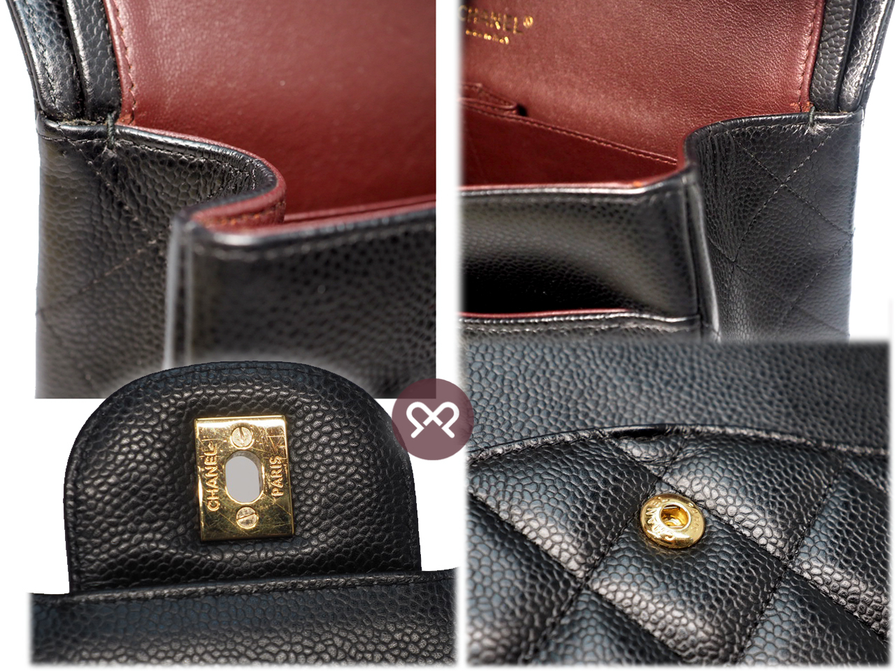 Chanel 20477325 Black Caviar A58600 Classic Jumbo Double Flap 30cm Gold Hardware Bag - Image 6