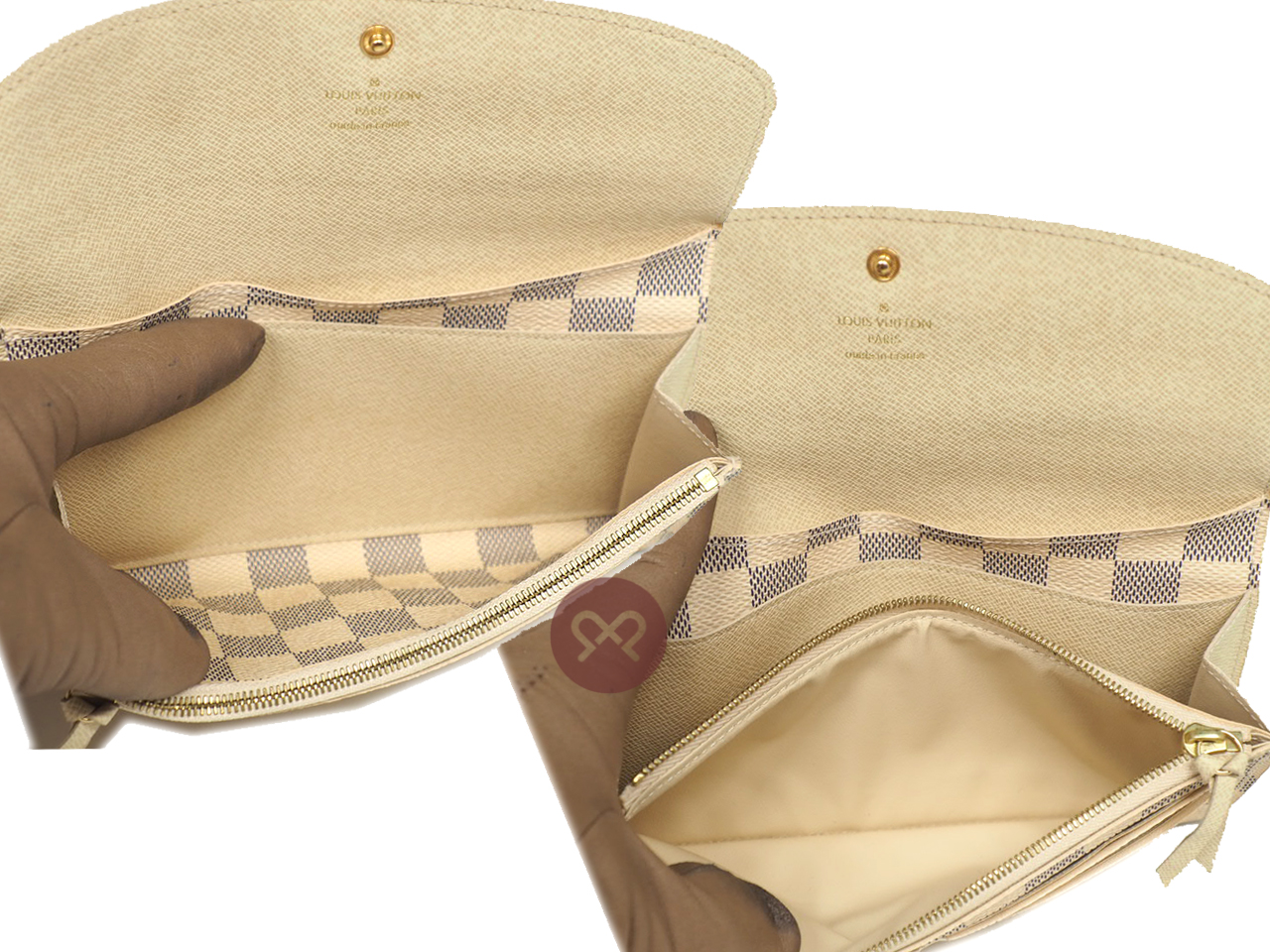 Louis Vuitton N63021 Damier Azur Canvas Portefeuille Emilie Long Wallet (TA2104) - Image 7