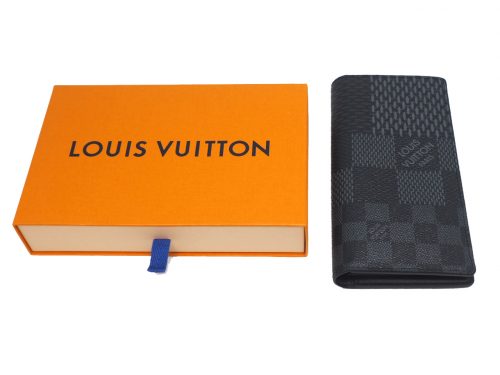 Louis Vuitton N60436 Damier Graphite 3D canvas Brazza Wallet -RFID