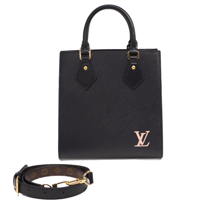 Louis Vuitton M58660 Epi Leather Black Sac Plat BB Crossbody Bag-RFID
