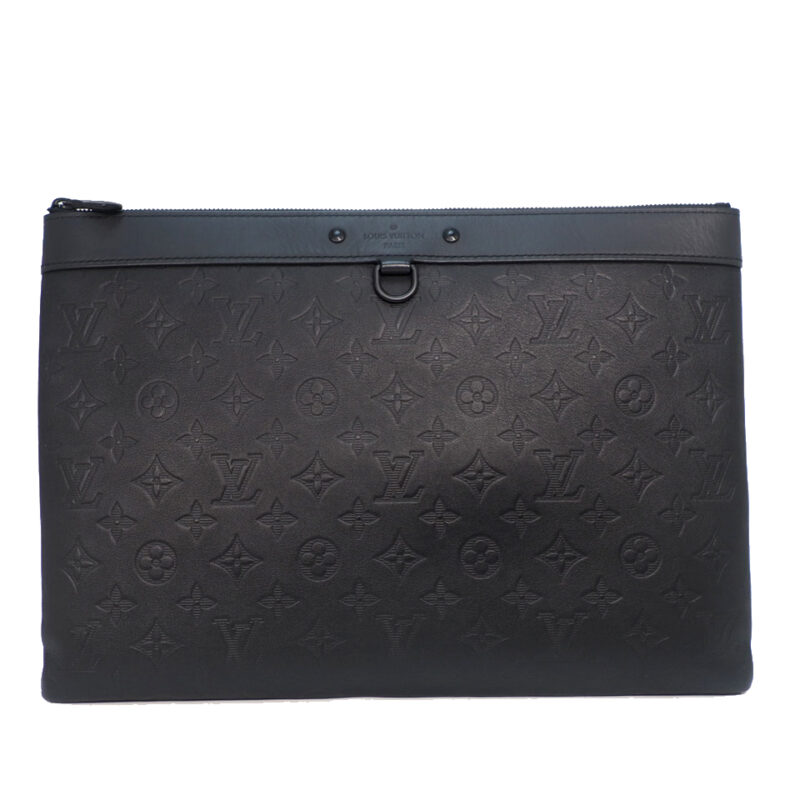 Louis Vuitton M62903 Black Monogram Shadow calfskin Discovery Pochette