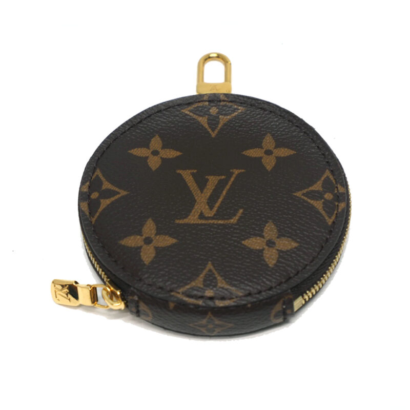 Louis Vuitton Round Coin Monogram Canvas Accessories Pochette/ Bag Charm (SR3200)