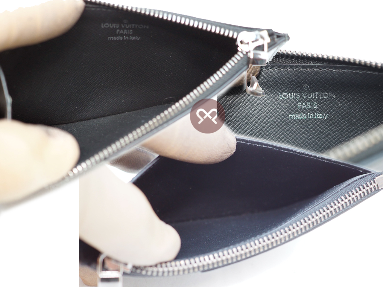 Louis Vuitton M69533 Monogram Eclipse Canvas Coin Card Holder - Image 5