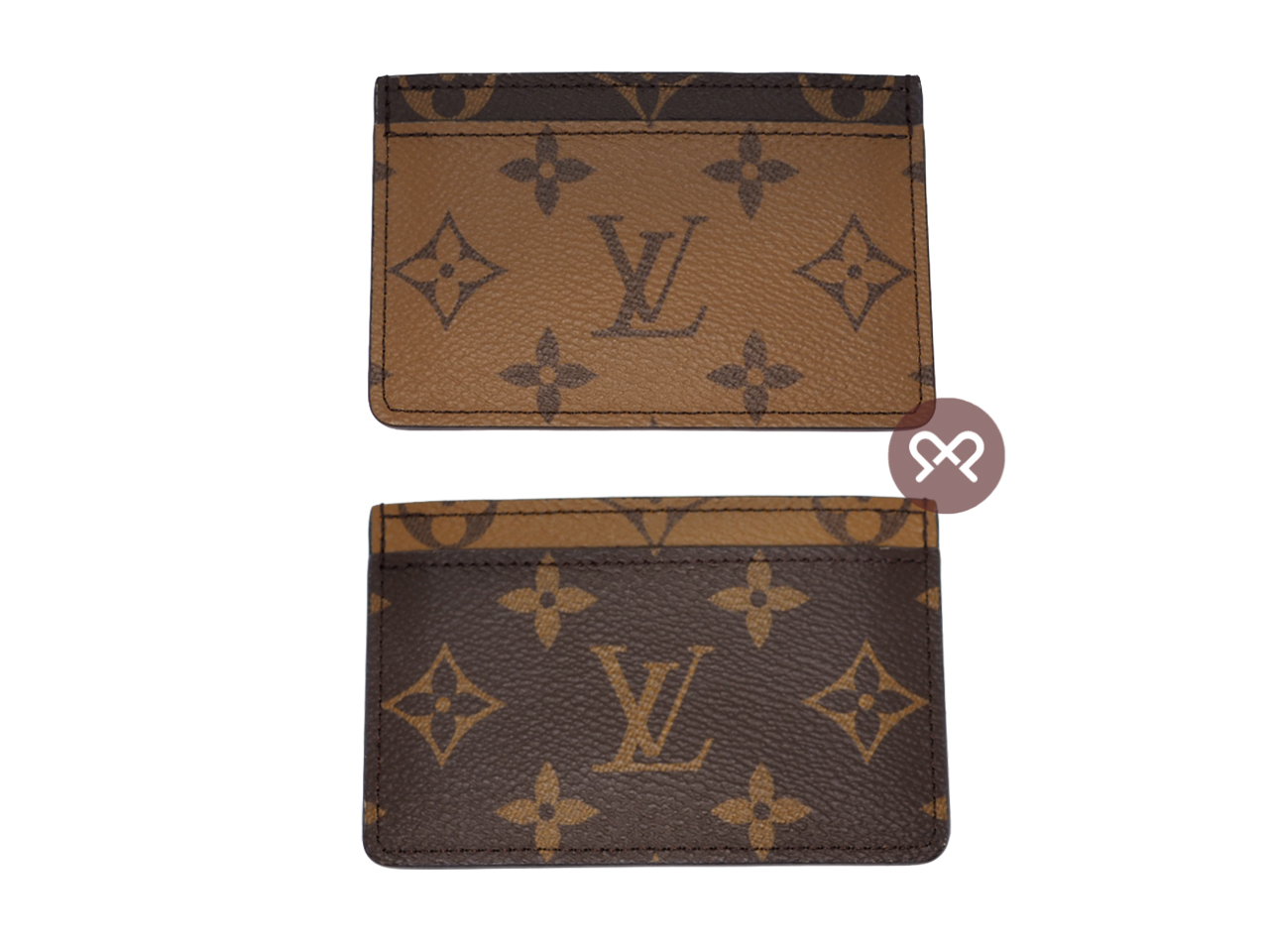 Louis Vuitton M69161 Monogram Reverse Canvas Card Holder - Image 2