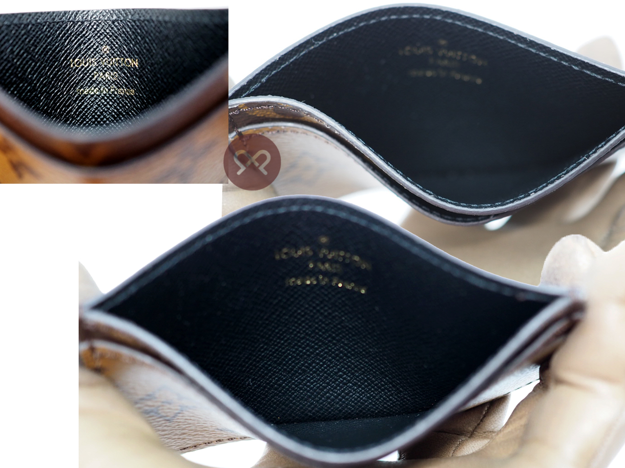 Louis Vuitton M69161 Monogram Reverse Canvas Card Holder - Image 4