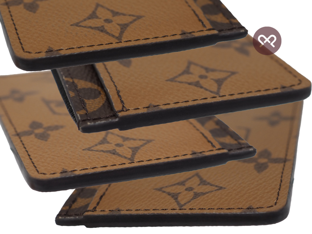 Louis Vuitton M69161 Monogram Reverse Canvas Card Holder - Image 5