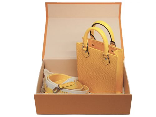 Louis Vuitton M81068 Sunflower Yellow Epi Leather Petit Sac Plat Shoulder Bag (RFID)