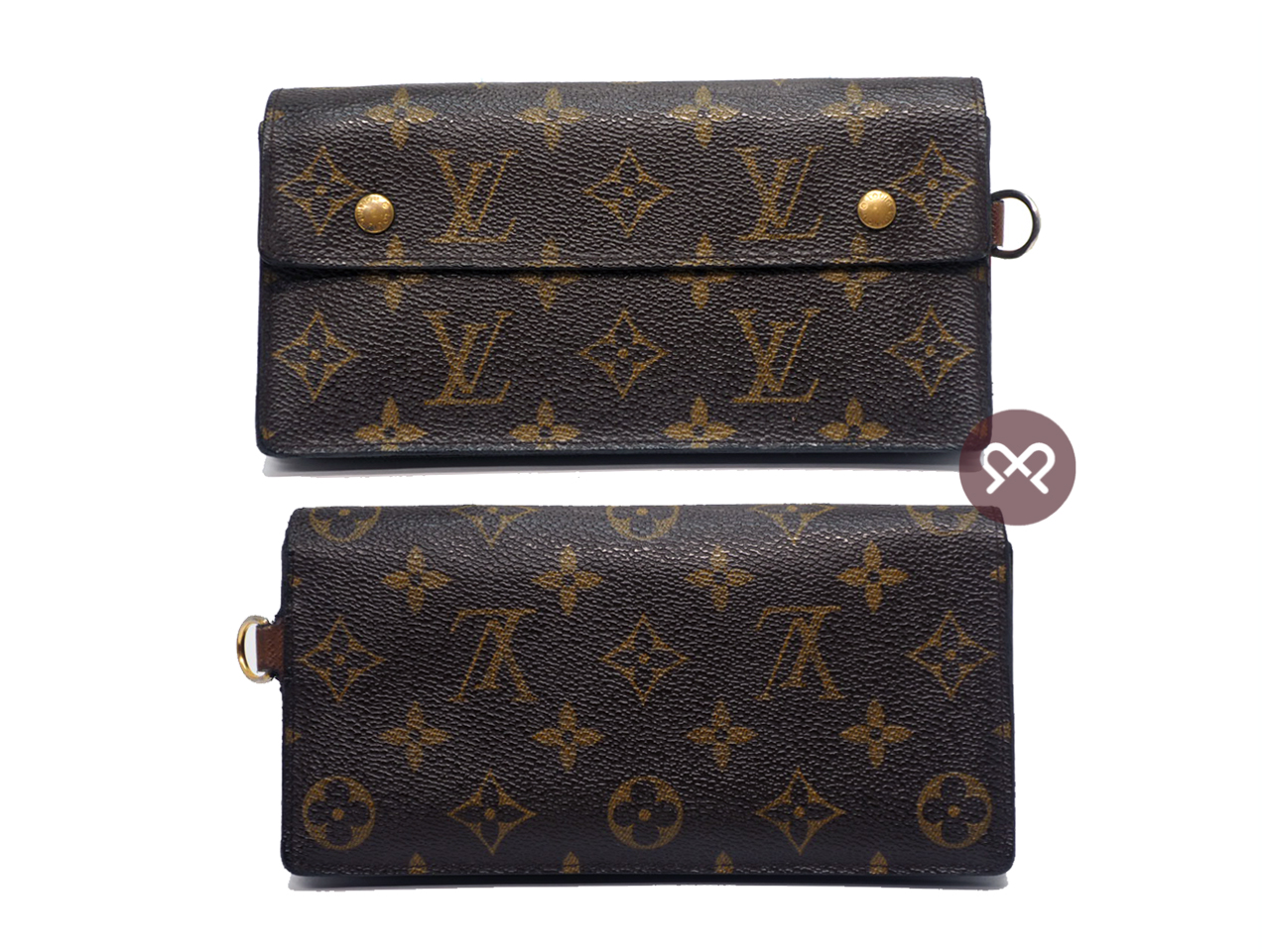 Louis Vuitton M58008 Monogram Portefeuille Canvas Accordion Long Wallet - Image 2