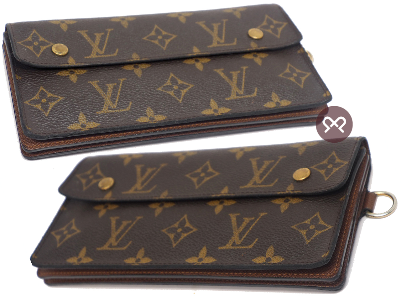 Louis Vuitton M58008 Monogram Portefeuille Canvas Accordion Long Wallet - Image 5
