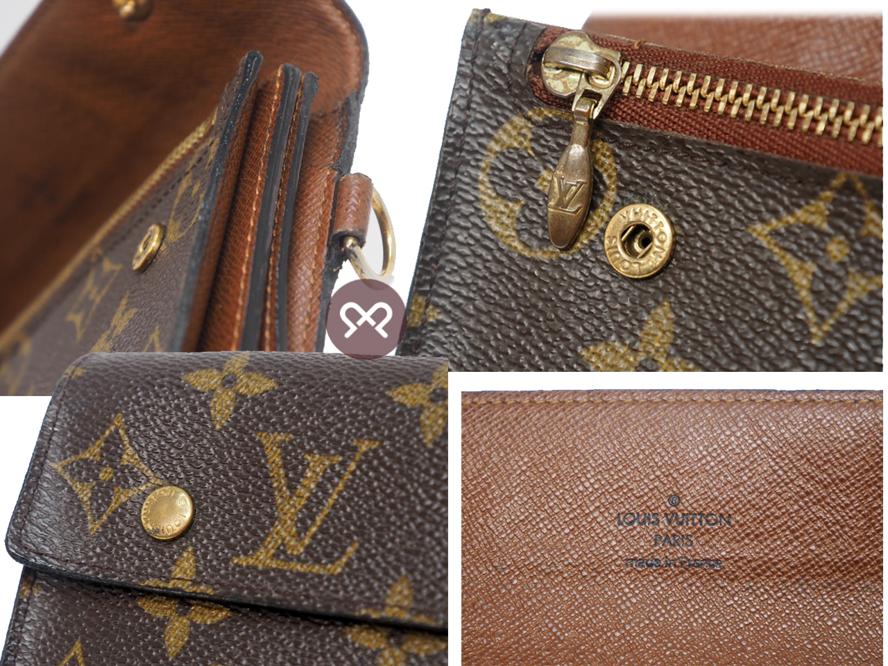 Louis Vuitton M58008 Monogram Portefeuille Canvas Accordion Long Wallet - Image 8
