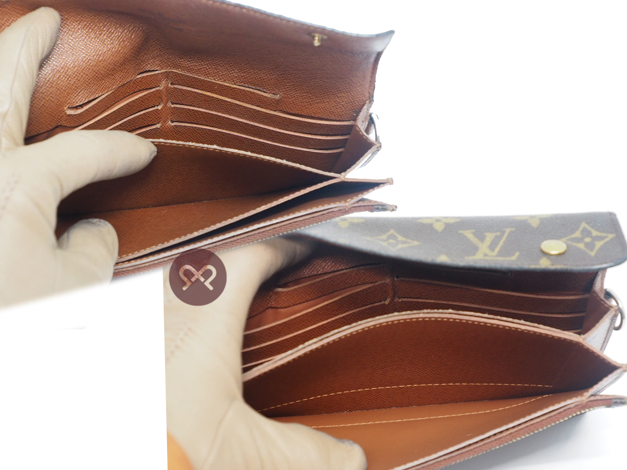 Louis Vuitton M58008 Monogram Portefeuille Canvas Accordion Long Wallet - Image 10