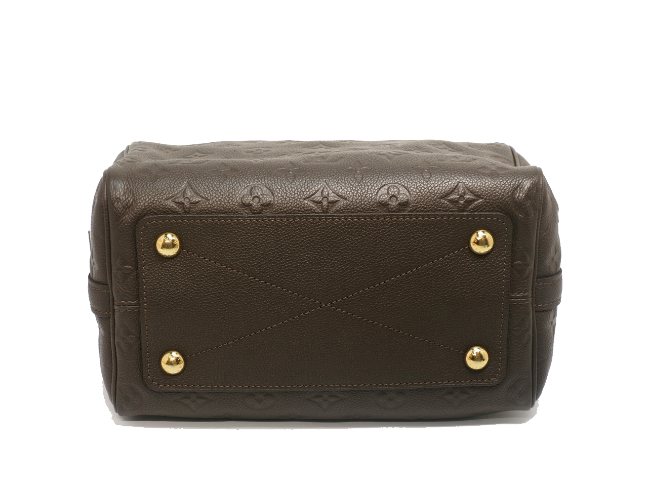 Louis Vuitton M40761 Chocolate/ Earth Monogram Empreinte Speedy 25 Bandouliere Tote/ Sling Bag - Image 4