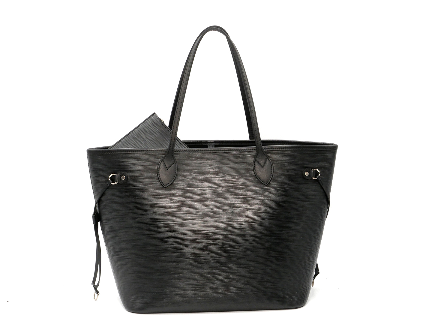 Louis Vuitton Black Epi Leather Neverfull MM Tote Bag (CA2123)