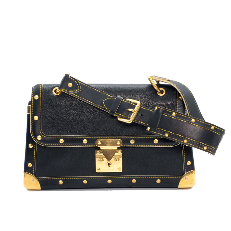 Louis Vuitton M91820 Black  Suhali Goat Leather Le Talentueux Shoulder Bag (DU0046)