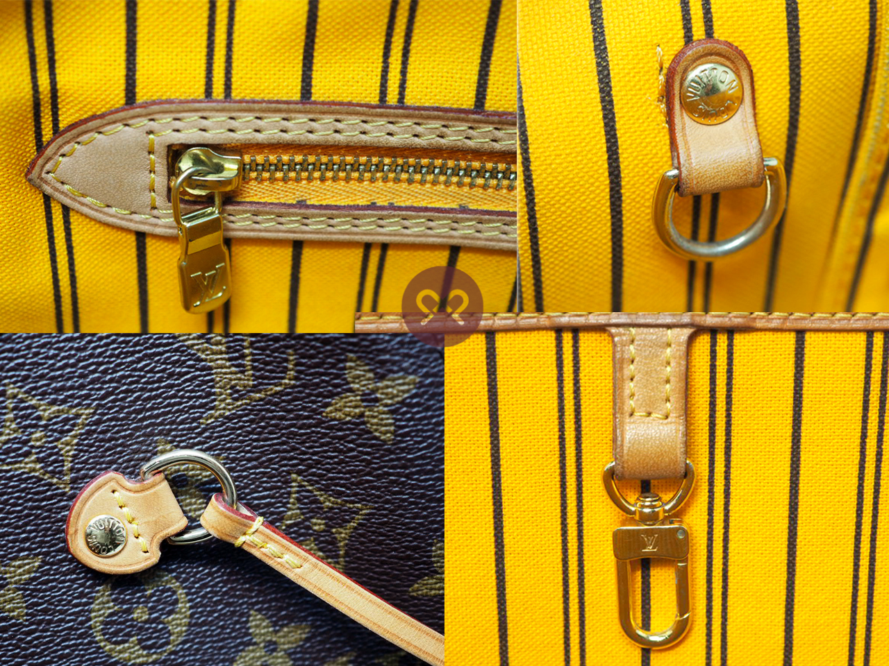 Louis Vuitton Monogram Canvas M40997 Neverfull MM Shopping Bag -CA0134/ CA0144 - Image 7