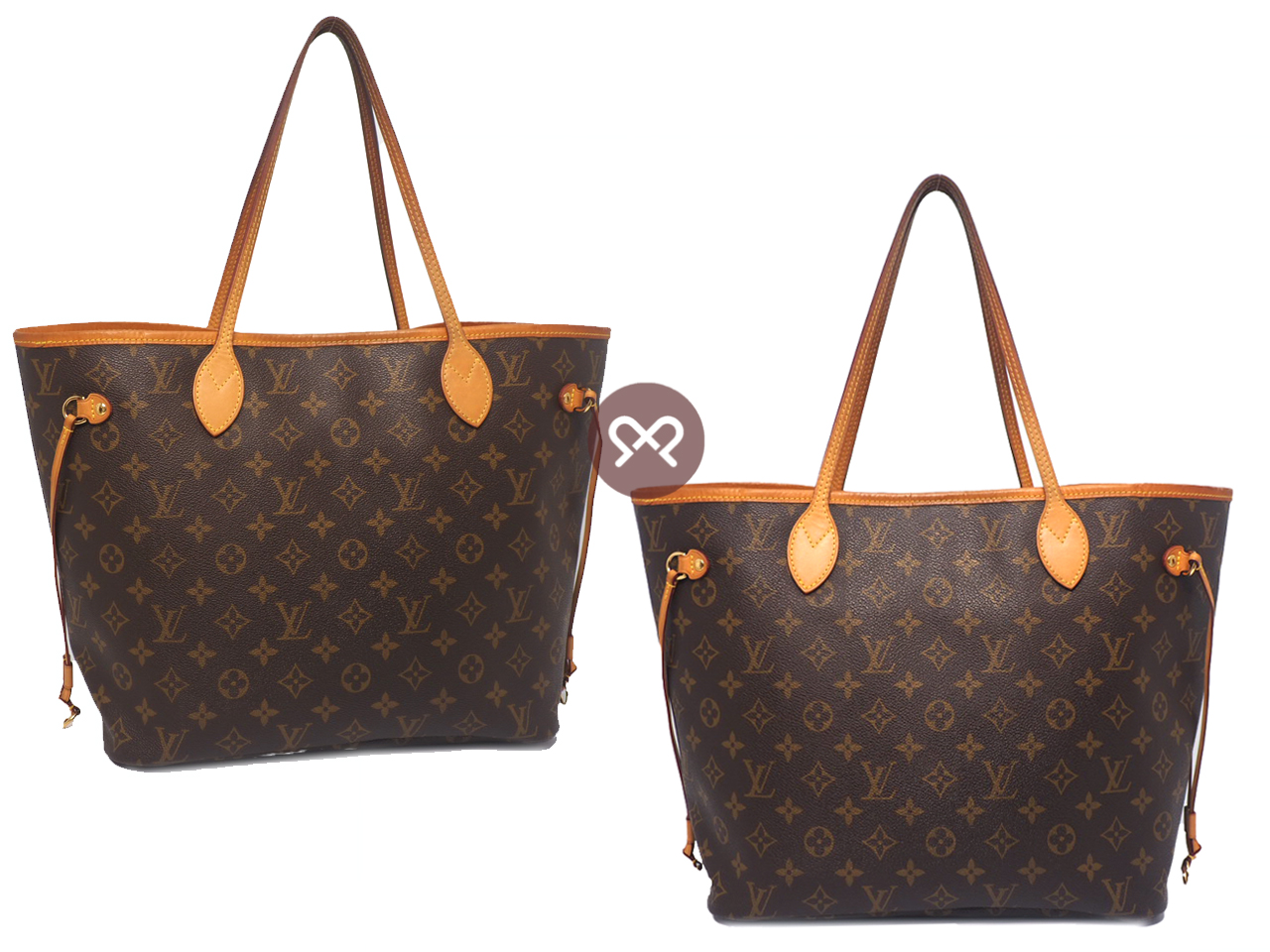 Louis Vuitton Monogram Canvas M40997 Neverfull MM Shopping Bag -CA0134/ CA0144 - Image 3