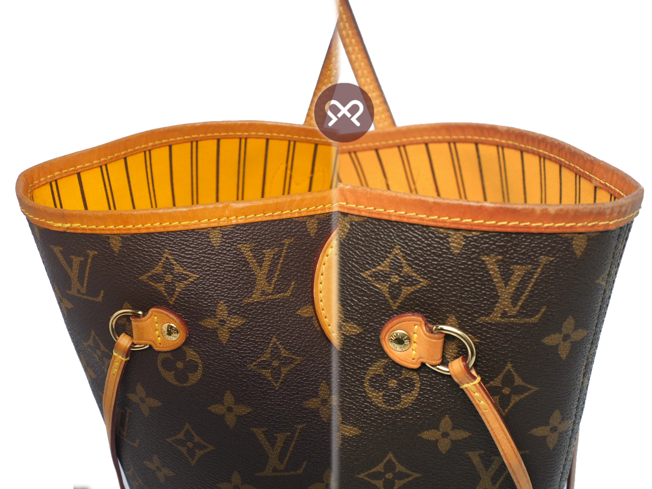 Louis Vuitton Monogram Canvas M40997 Neverfull MM Shopping Bag -CA0134/ CA0144 - Image 6