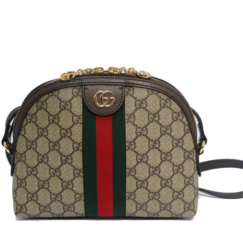 Gucci 499621 Brown Ophidia GG Supreme Shoulder/ Crossbody bag