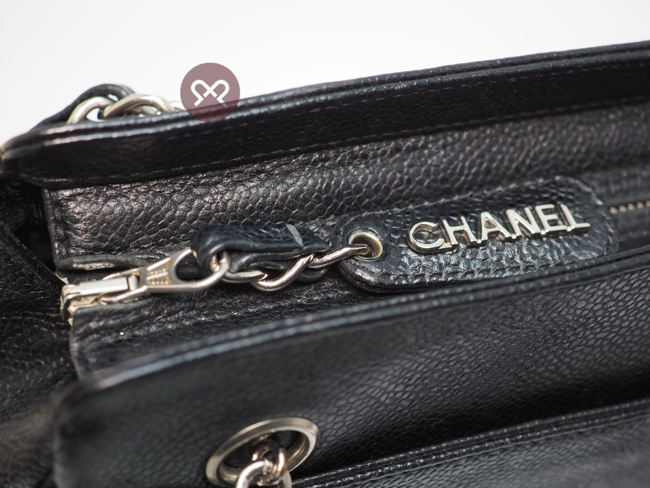 Chanel 4563253 Black Vintage Caviar Iconic Triple Coco Timeless Shopping Tote Bag (1990's) - Image 10