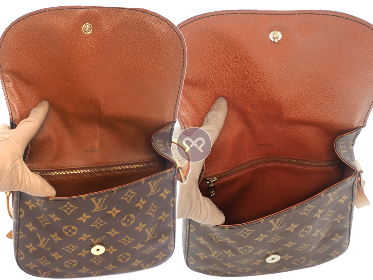 Louis Vuitton M51242 Monogram Canvas Saint-Cloud GM Crossbody Bag- TH1900 - Image 10