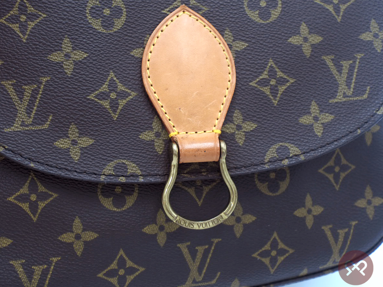 Louis Vuitton M51242 Monogram Canvas Saint-Cloud GM Crossbody Bag- TH1900 - Image 8