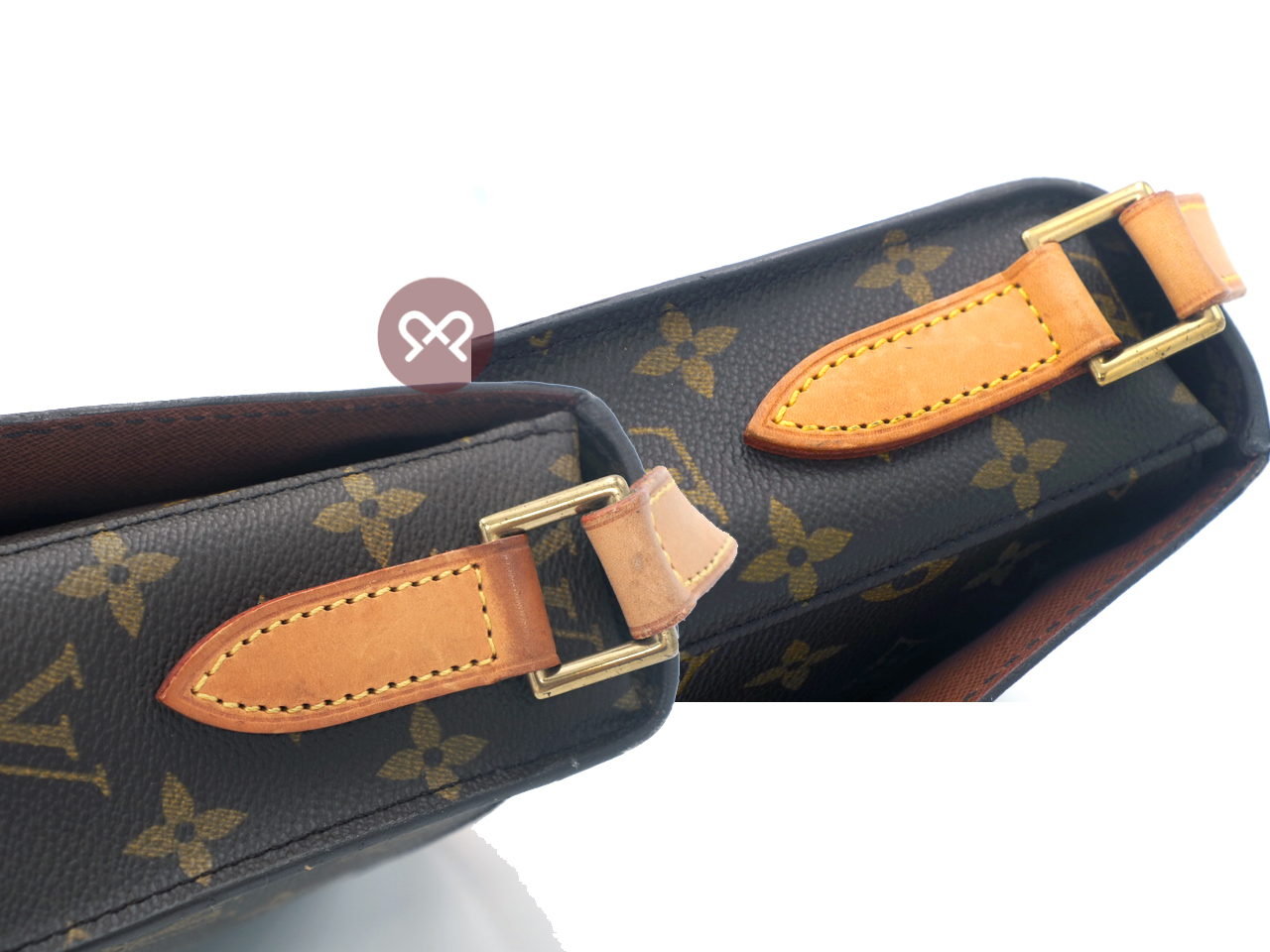 Louis Vuitton M51242 Monogram Canvas Saint-Cloud GM Crossbody Bag- TH1900 - Image 7