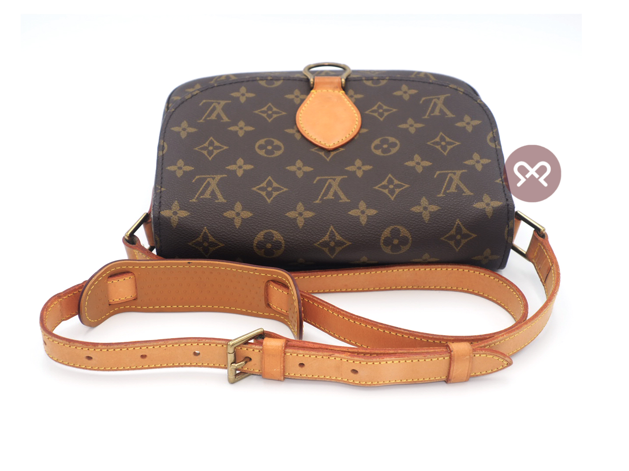 Louis Vuitton M51242 Monogram Canvas Saint-Cloud GM Crossbody Bag- TH1900 - Image 4