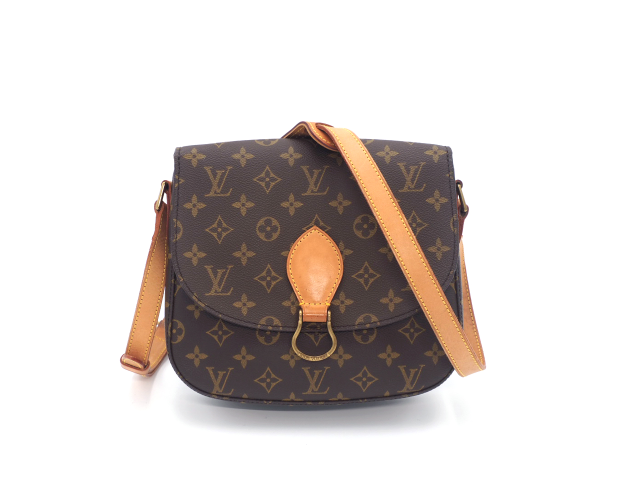 Louis Vuitton M51242 Monogram Canvas Saint-Cloud GM Crossbody Bag- TH1900
