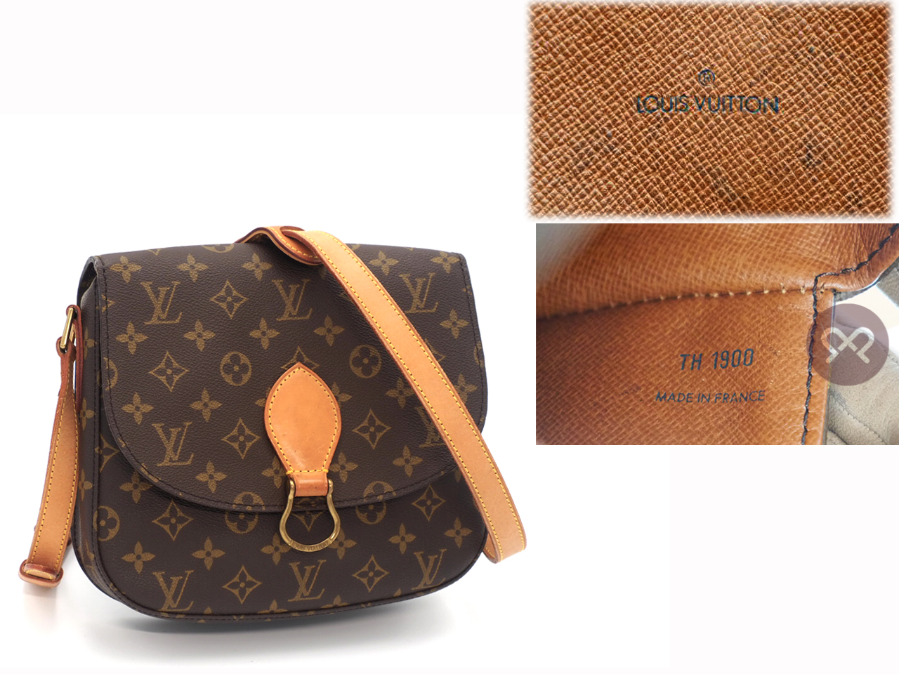 Louis Vuitton M51242 Monogram Canvas Saint-Cloud GM Crossbody Bag- TH1900 - Image 2
