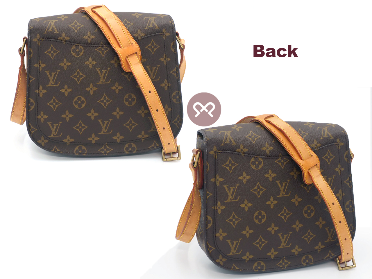 Louis Vuitton M51242 Monogram Canvas Saint-Cloud GM Crossbody Bag- TH1900 - Image 3