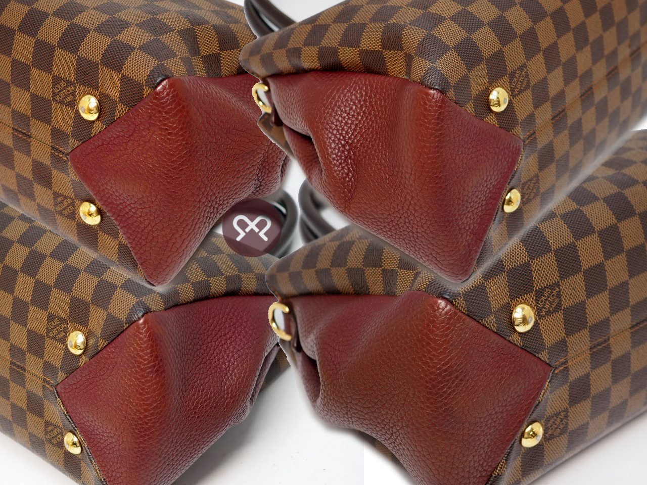 Louis Vuitton N41675 Brittany Damier Ebene Canvas Bordeaux 2-Way Bag (M10127) - Image 6