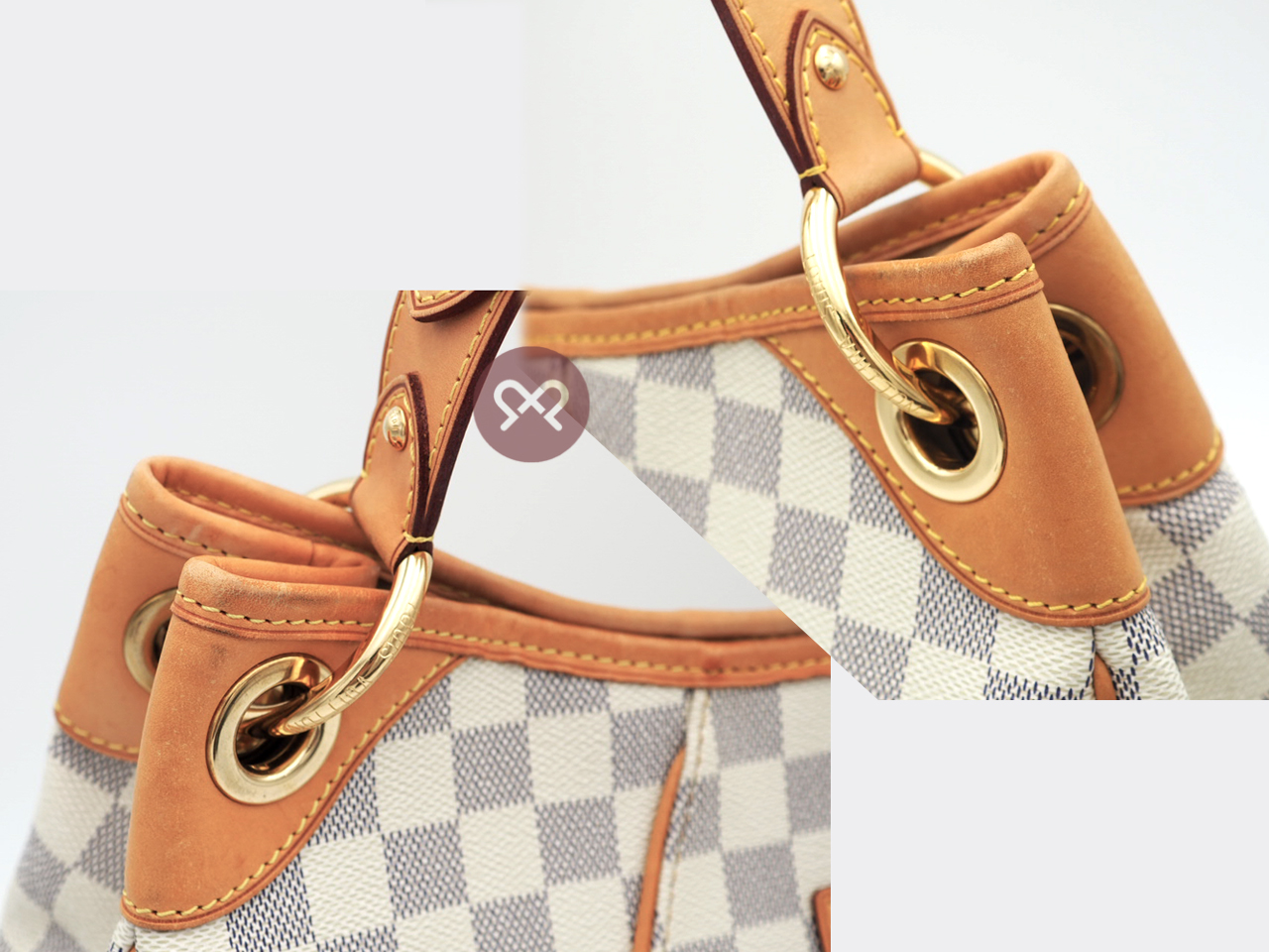 Louis Vuitton N55215 Damier Azur Galliera PM Hobo Bag (SP4019) - Image 4