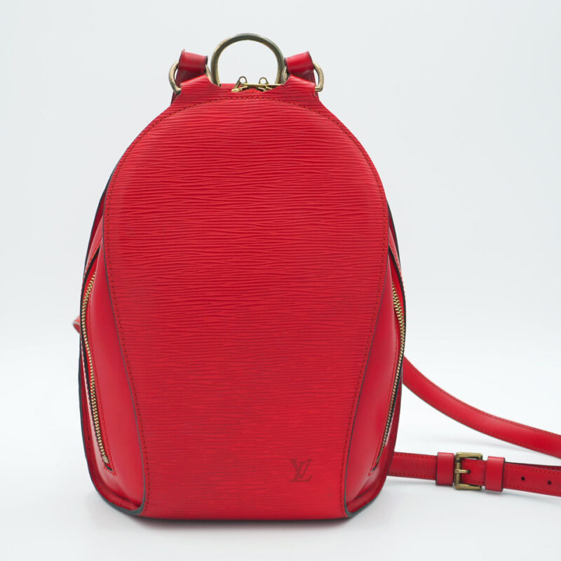 Louis Vuitton Red Epi Leather Mabillon Backpack/ Shoulder Bag