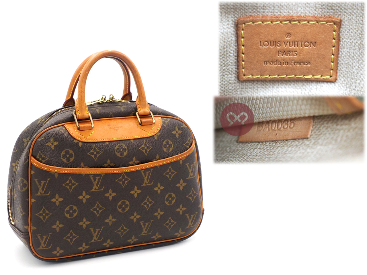 Louis Vuitton M42228 Monogram Canvas Trouville Beauty Case (BA0035) - Image 2