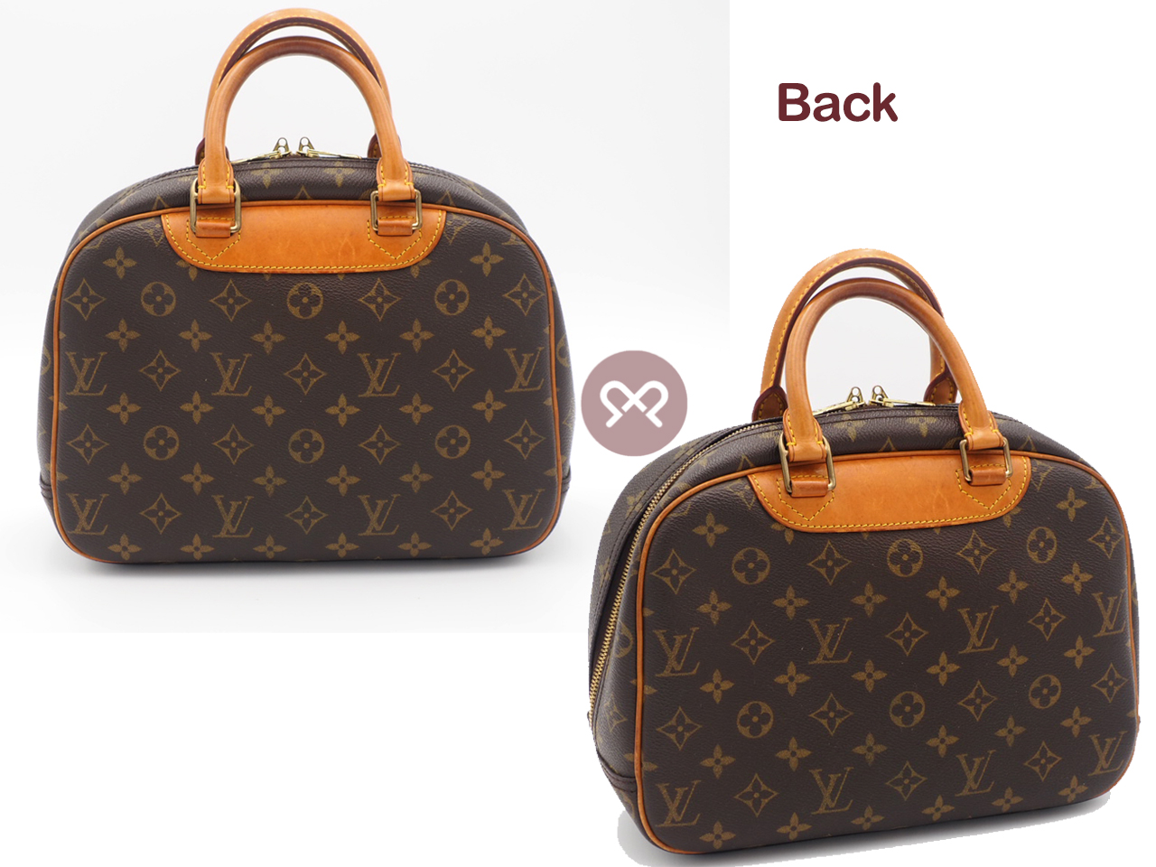 Louis Vuitton M42228 Monogram Canvas Trouville Beauty Case (BA0035) - Image 3
