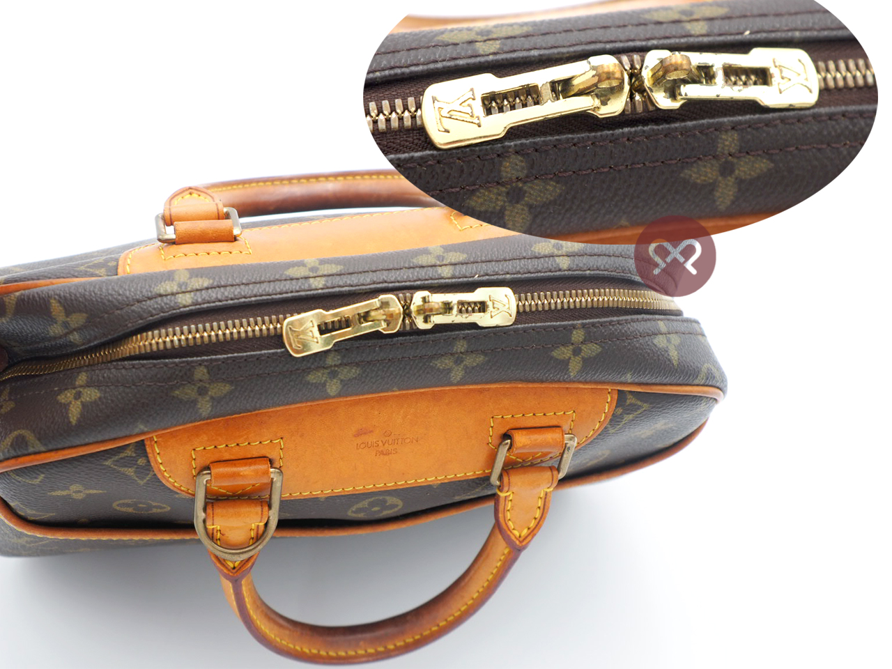 Louis Vuitton M42228 Monogram Canvas Trouville Beauty Case (BA0035) - Image 7