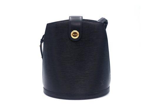 Louis Vuitton M52252 Black Epi Leather Vintage Cluny Shoulder Bag (VI1915)